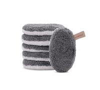 waschies Almohadillas de desmaquillante y limpieza lavables reutilizables, limpieza profunda solo con agua, hipoalergénicas, supersuaves "Grey Edition", juego de 6