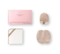 Waschies Juego de 4 piezas para mujeres "Try Me, Love Me" - Cuidado facial sostenible con almohadilla desmaquillante, mini guantes de lavado y almohadilla de tóner y más, reutilizable y lavable, para
