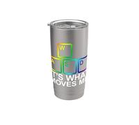 WASD It's What Moves Me Vaso térmico de acero inoxidable de doble pared