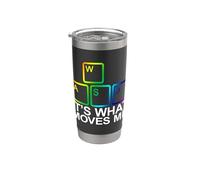 WASD It's What Moves Me Vaso térmico de acero inoxidable de doble pared