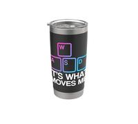 WASD It's What Moves Me Vaso térmico de acero inoxidable de doble pared