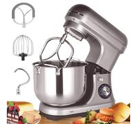 Wasd3Pods Batidora De Pie para Repostería,con Gancho Amasador/Mezclador/Batidor De Huevos, Gran Capacidad De 10 L, Selector Giratorio 8 Velocidades+Velocidad P, Potencia De 2000 W, Color Blanco
