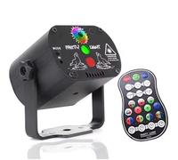 Wasd3Pods DJ Disco Light,Efecto De Iluminación Escenario De Fiesta,Control De Voz USB Proyector Lámpara Estroboscópica,con Mando a Distancia,Temporizador 1-8h,para Disco Fiesta Concierto Boda