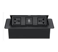 Wasd3Pods Enchufe Oculto De Sobremesa,Enchufe Emergente para Mesa De Conferencias con Bus Serie Universal, Instalación En Suelo/Sobremesa,B