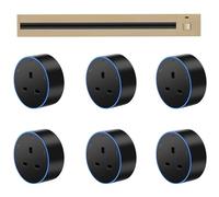Wasd3Pods Enchufe para Riel De Pared Enchufe para Riel De Pared De Aluminio con Interruptor Enchufe para Riel De Alimentación Móvil Enchufe para Riel De Escritorio,Gold-60cm-track