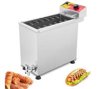 Wasd3Pods Freidora De Salchichas,21l Freidora Comercial,Equipo para Freir Salchichas,con Termostato Preciso,Maquina para Hacer Palitos De Salchichas,para Cocina Restaurante Casa,Electric