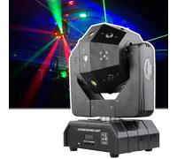 Wasd3Pods Iluminación De Escenario DJ Light, Foco De Haz Led, Efecto De Luz Led, 3w * 16 Luces Led (Rojo, Verde, Azul Y Blanco), Rotación De 540 °, Adecuado para Fiesta/Boda/Ktv/Club