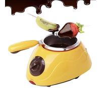 Wasd3Pods Juegos De Fondue para Chocolate Caliente Instantáneo, Chocolatera Eléctrica Pequeña, Máquina para Hacer Queso Y Dulces, Regalos De Cumpleaños para Niños/Taller para Fiestas,Yellow