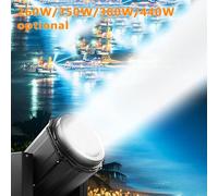 Wasd3Pods Luz De Cabeza Móvil Impermeable para Exteriores, Reflector Impermeable Ip65, 17 Efectos De Patrón, Utilizado para Edificios Emblemáticos/espectáculos De Luces/Eventos a Gran Escala,350W