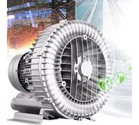 Wasd3Pods Soplador Regenerativo,Soplador De Turbina Monofásico,Soplador De Anillo Vortex De Alta Presión 220v,Soplado/Succión De Aire,para Alcantarillado Aireación Acuario Estanque De Peces,250W