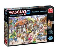 Wasgij Mystery 20, Mountain Mayhem - Rompecabezas de 1000 Piezas para Adultos - Rompecabezas Divertido y desafiante para Adultos - Puzzle What Happens Next - 100% cartón Reciclado - 1000 Piezas -