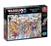 Wasgij Mystery 22, Winter Games - Rompecabezas de 1000 Piezas para Adultos - Rompecabezas Divertido y desafiante para Adultos - Puzzle What Happens Next - 100% cartón Reciclado - 1000 Piezas - Jumbo