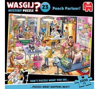 Jumbo – Puzzle para adultos Wasgij Mystery 23 Salón de Aseo – 1000 piezas, cartón 100% reciclado