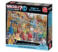 Wasgij Mystery 24 - Pánico en el Museo! - Blight at The Museum! - Puzzle para Adultos - Humorístico - Cartón 100% Reciclado - 1000 Piezas - Jumbo