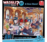 Wasgij Mystery 27 - ¡Un Afeitado Muy Cerca! - ¡A Close Shave! - Puzzle para Adultos - Humorístico - Cartón 100% Reciclado - 1000 Piezas - Jumbo