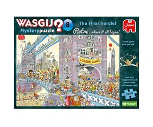 Wasgij Retro Mystery 8 The Final Hurdle | Rompecabezas para Adultos de 1000 Piezas | Rompecabezas de Lo Que Sucede Siguiente | Rompecabezas de 68 x 49 cm | Jumbo