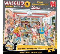 Wasgij Retro Original 9, Home Improvements - Rompecabezas único de 1000 piezas para adultos - Rompecabezas colorido, rompecabezas, desafiantes y estimulantes para adultos - Rompecabezas de 1000 piezas