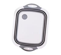 Wash Basin - Kitchen Bowl and Cutting Board, Portable Wash Bin for Food Prep, Vegetable Meat Fruit Cleaning, Space Saving Multi Purpose Basin for Home, Camping, Cooking, Bathroom Use