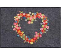 wash+dry Alfombra, Design Floral Romance 50x75cm, Adecuada para Interiores y Exteriores, Lavable, Multicolor