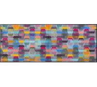 wash+dry Alfombra, Design Limit 75x190cm, Adecuada para Interiores y Exteriores, Lavable, Multicolor