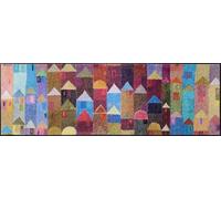 wash+dry Alfombra, Design Manhattan 60x180cm, Adecuada para Interiores y Exteriores, Lavable, Multicolor