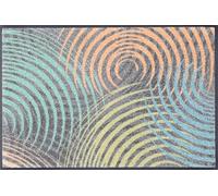 wash+dry Alfombra, Design Ondole 50x75cm, Adecuada para Interiores y Exteriores, Lavable, Multicolor
