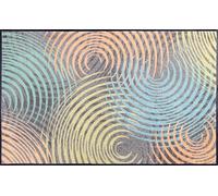wash+dry Alfombra, Design Ondole 75x120cm, Adecuada para Interiores y Exteriores, Lavable, Multicolor