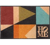 wash+dry Alfombra, Design Retro Shapes 50x75cm, Adecuada para Interiores y Exteriores, Lavable, Multicolor