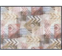wash+dry Alfombra, Design Timesign 60x85cm, Adecuada para Interiores y Exteriores, Lavable, Multicolor