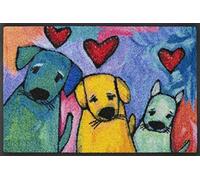 Wash+Dry Alfombra Doggies 50x75cm, Adecuada para Interiores y Exteriores, Lavable