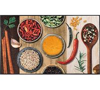 Wash+Dry Alfombra Hot Spices 75x120cm, Adecuada para Interiores y Exteriores, Lavable