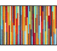 Wash+Dry Alfombra Mikado Stripes 60x85cm, Adecuada para Interiores y Exteriores, Lavable