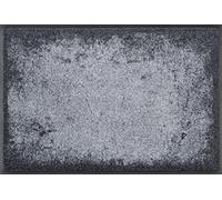 Wash+Dry Alfombra Shades of Grey 50x75cm, Adecuada para Interiores y Exteriores, Lavable
