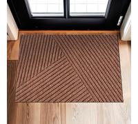 Wash+Dry Dune Stripes Taupe 60x90cm, Adecuada para Interiores y Exteriores, Lavable