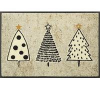 wash+dry Felpudo Silent Night 40 x 60 cm, Lavable para Interior y Exterior