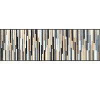 Wash+Dry Mikado Stripes Nature Felpudo, Acrílico, Multicolor, 60x180cm