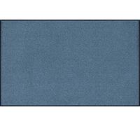 Wash&Dry Steel Blue Felpudo, Vinilo, Azul, 75x120cm