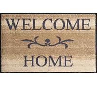 Wash&Dry Welcome Home Beige Felpudo, Poliamida, Multicolor, 50x75cm
