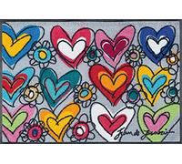 Wash+Dry with Love, All Things Are Possible Felpudo, Poliamida, Multicolor, 50x75x0.7 cm
