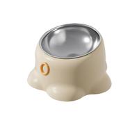 Washable Cat Bowl - Detachable Kitten Bowls, 18x12.5x10cm Pet Bowl with Raised Angle, Stainless Steel Feeder Accessory, Pet Supplies Feeding Bowls, Mealtime Cat Accessory for Daily Feed