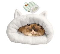 Washable Cat Nest - Cat Sack | 35x45cm Plush Cats Sack Bed with Semi Enclosed Warmth, Lightweight 180g Soft Kitten Bed, Beds Bedding and Furniture, Sleeping Nest for Bedroom Outdoor Four Season Use