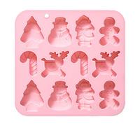 Washable Chocolate Mold - Soft Sweet Moulds, 16.5x19.5cm Cake Moulds with Assorted Shapes, Silicone Holiday Themed Cavities, Bakeware Molder Tools, Cute Molders for Food Creation