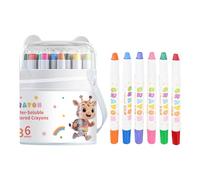 Washable Crayons - Easy-grip Twist Crayons, Smooth Safe Multifunctional Colored Pencils | 36 Pieces Stocking Stuffers Twistable Pens For Prechoolers Kindergarten Students Boys Girls Daughter Son
