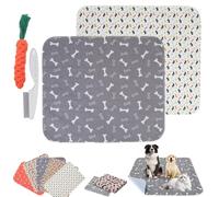 Washable Dog Pee Pads, ee ads with Pheromones, Puppy Pad Reusable Pee Pads, Super Absorbent & Leakproof Pet Training Pad, for Sofa, Crates, Floors (2pcs-3,L: 80*90cm)