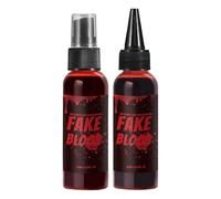 Washable Fake Blood | Halloween Liquid Blood | Makeup Kit For Halloween | Moisturizing Fake Blood | Photography Blood Effects Realistic Appearance For Photography, Dramas, Makeup, Movies, Halloween