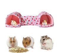 Washable Hamster Tunnel, Small Bed, 20.08x6.69x5.91 Inches Polyester Cotton Tunnel with Anti Slip Base, Pet Cage Accessory, for Ferret Bunny Chinchilla, Indoor Small Animal Home