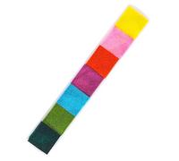 Washable Multicolor Finger Ink Pad - Assorted Colors, 6 Colors Ink Pad Set, Safe and Harmless Pads, Washable Formula, DIY Stamps for Kids, Finger Painting Kit | Paper, Wood, Fabric, Cardboar