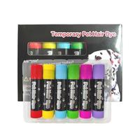 Washable Non Toxic Paint Marker Set, Temporary Dog Hair Color Dye, 5.83x4.21x0.98 Inches, Creative Styling of Cats, Washable and Compact, Animals Grooming Fun for Horses