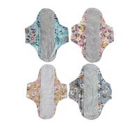 Washable Reutilizable Menstrual Pads, Comfortable Transpirable Sanitary Pads, Eco Friendly Feminine Hygiene, Soft And Absorbent Period Pad for Women Daily Use Sleep Travel Work Beach Postpartum Home