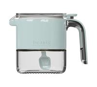 Washable Salt Shaker, Airtight Glass Jar, 5.35x4.13x3.54 inches Seasoning Container for Kitchen, Clear Glass Containers, Kitchen Organizer with Lids, Pantry Canister for Dining Table Cooking